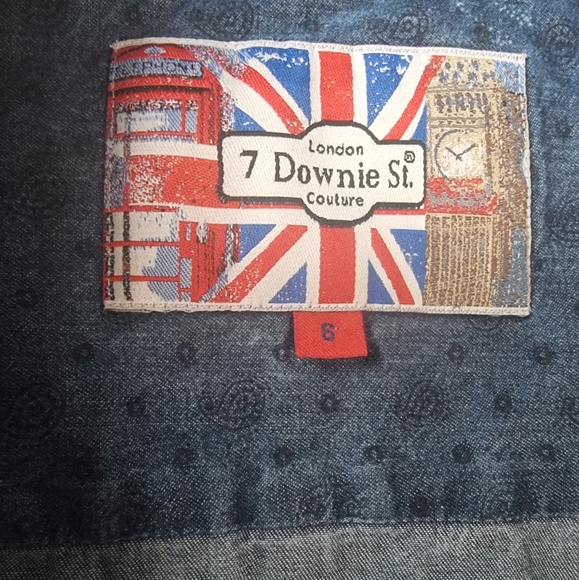 7 Downie St. Paisley Denim Shirt NWT - Picture 6 of 9